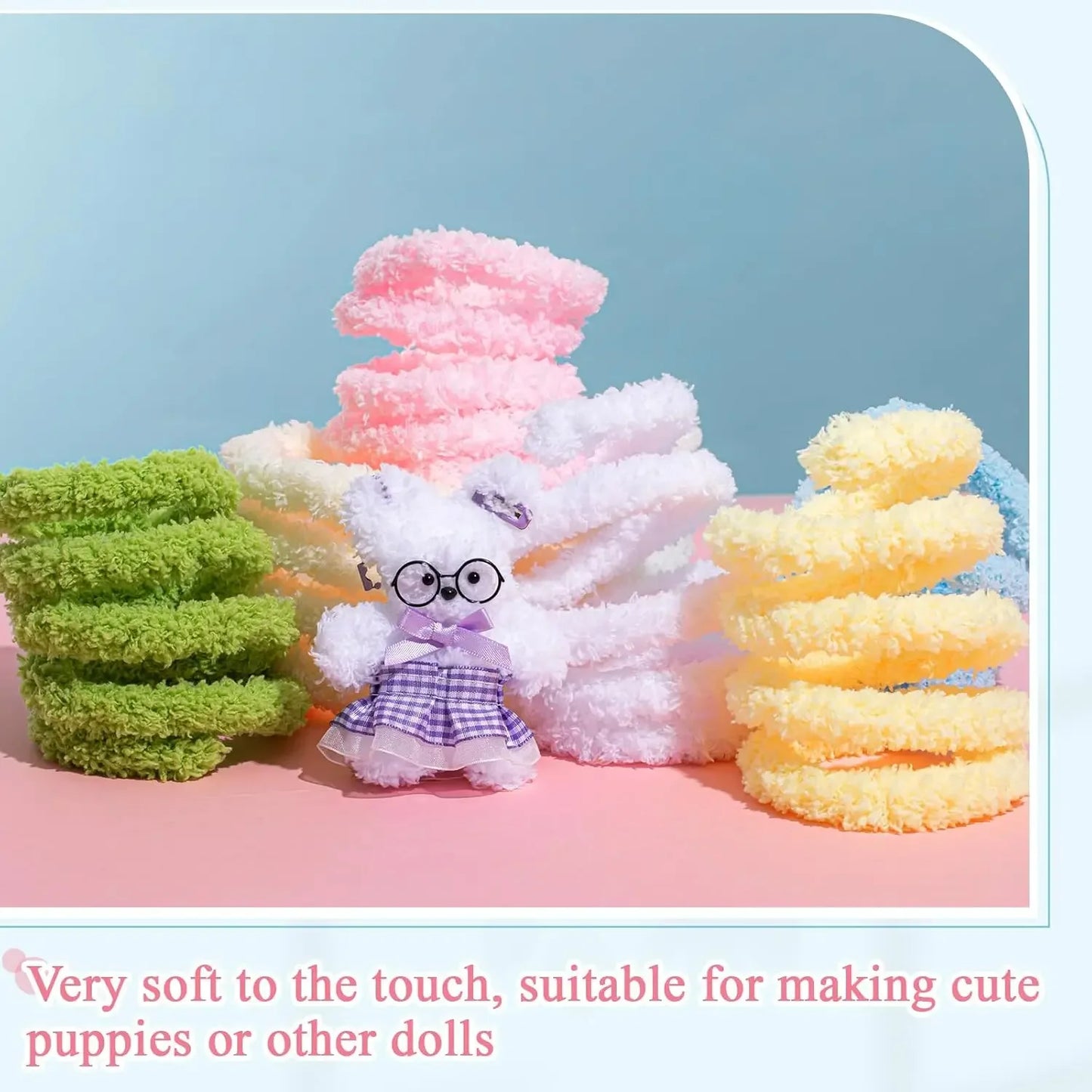 12 Pcs 39 Inches Jumbo Colorful Pipe Cleaners Bulk Coral Fleece Fur Thick Pipe Cleaners Chenille Stems Craft Supplies Gifts