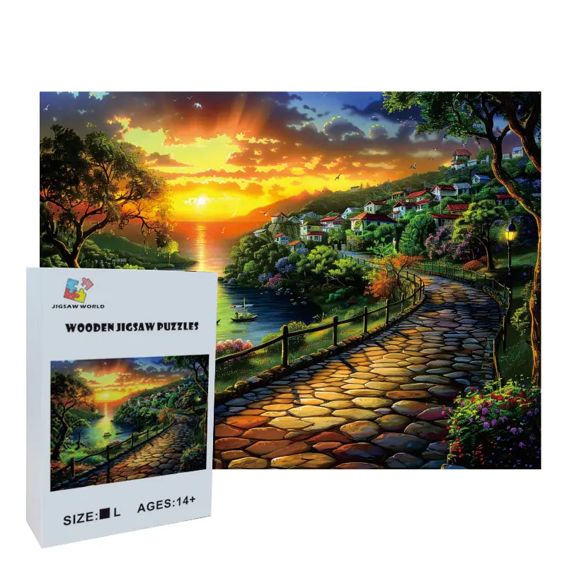 A White Lighthouse Wooden Jigsaw Puzzles Adult, Teens, Family, Animal Shaped Natural Wood Puzzle, Best Christmas Gift And Family