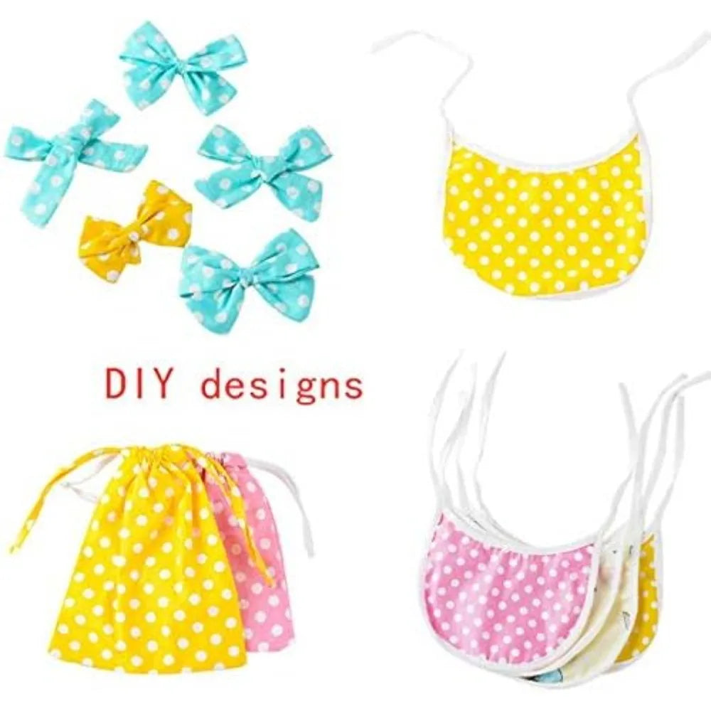 Cotton Patchwork Fabric for DIY Making, Quilting Supplies, Fat Quarter Bundles, 20x20 in, 7PCs