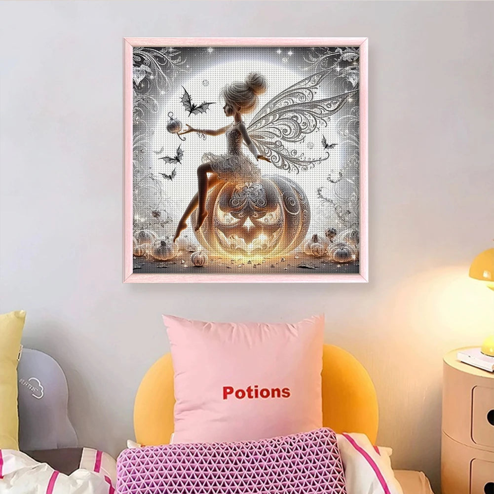 Full Embroidery Eco-cotton Thread 11CT Printed Fairy Cross Stitch Kit 40x40cm