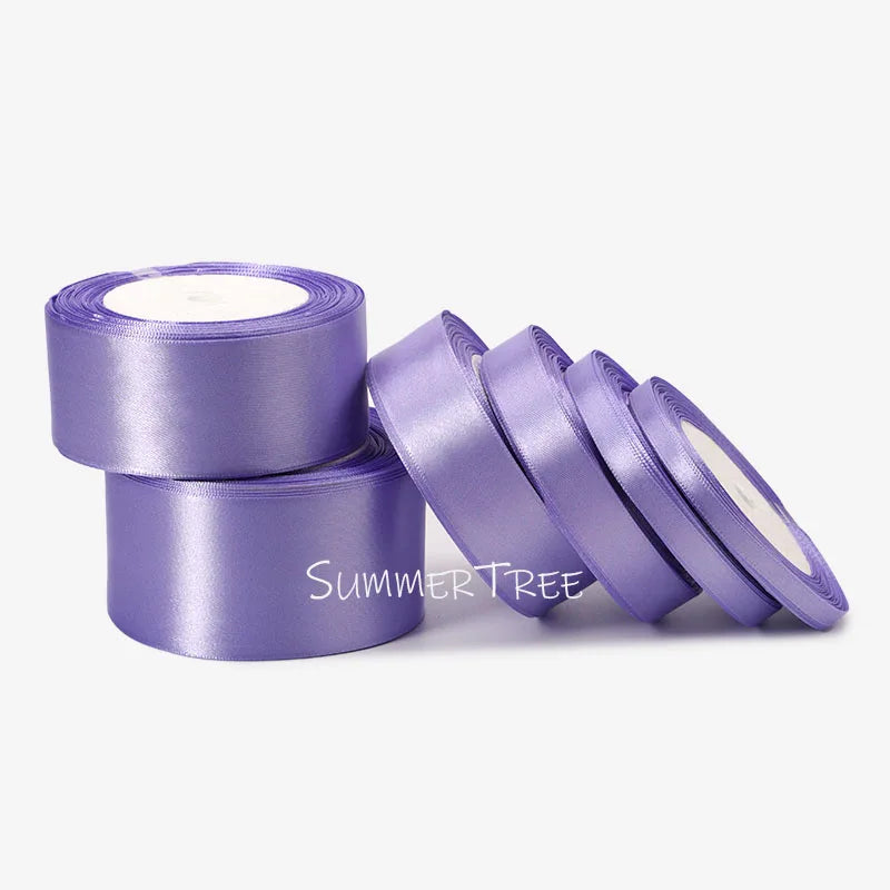 Satin Ribbon 25yards 6mm - 50mm Sash Gift Wrap Bow Handmade DIY Craft Halloween Christmas Wedding Birthday Party Decoration