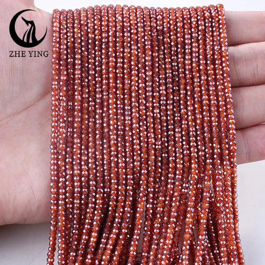 2x3mm Faceted Zircon Beads Loose Beads Gemstone Mix Color Cubic Zirconia Stone Beads for Jewelry Making DIY Accessory