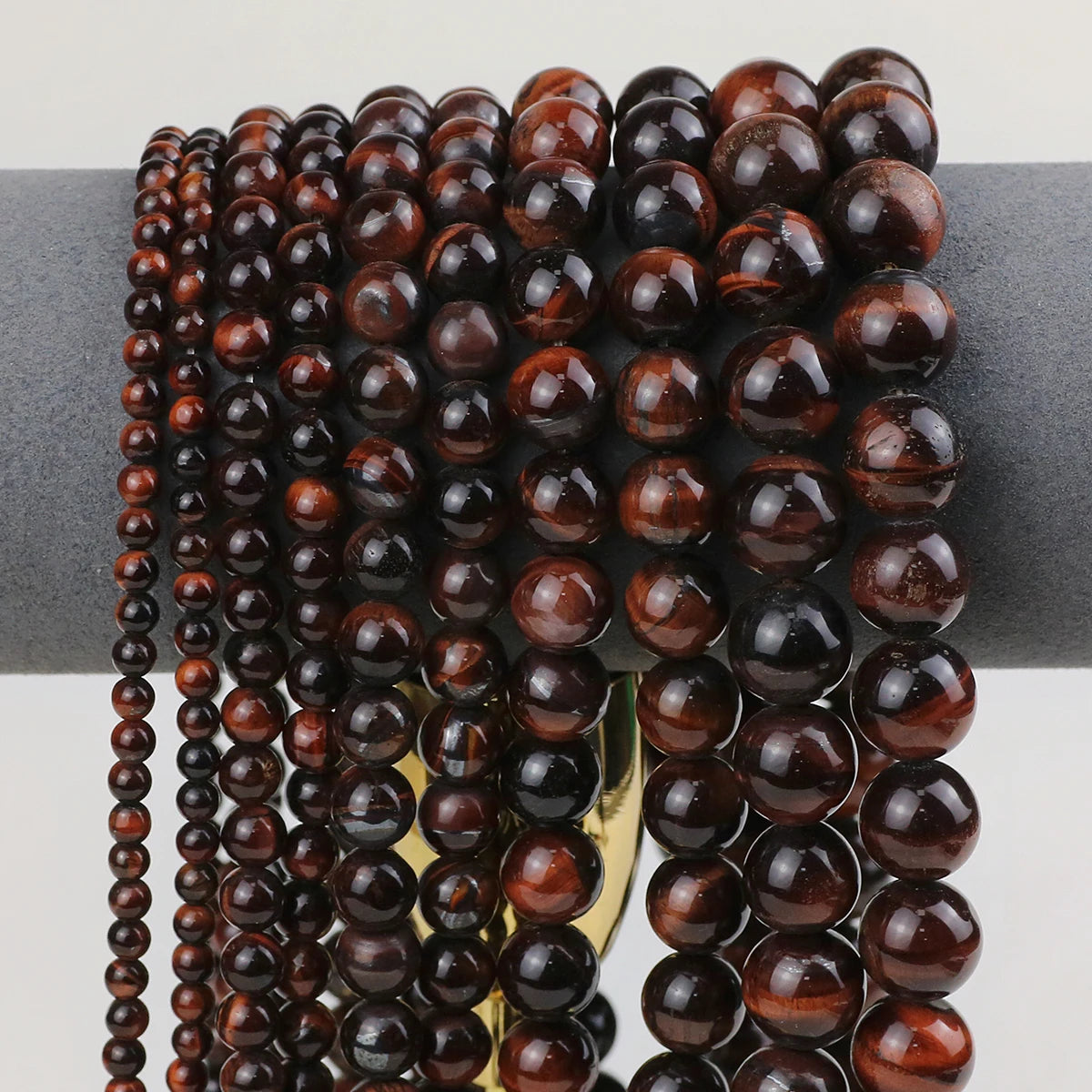 Natural Stone Beads 4 6 8 10 12mm Tiger Eye Amazonite Turquoises Agates Lava Round Spacer Beads For Jewelry Making DIY Bracelets