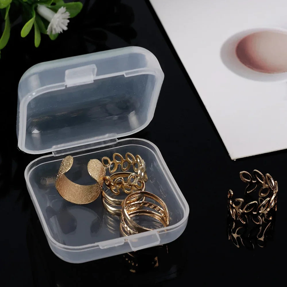 INS Anti-oxidation Jewelry Storage Albums Desktop Drawer Organizer Transparent Necklace Bracelet Ring Book Holder Jewelry Bag