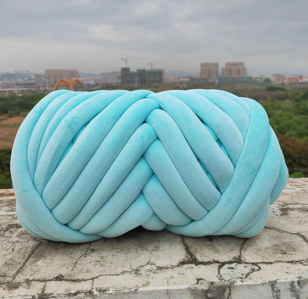 1KG 1000G Super Velvet Chunky Yarn Thick Bulky Giant Thread White Bag for Hand Knitting DIY Arm Soft Big Blanket Carpet 자이언트얀