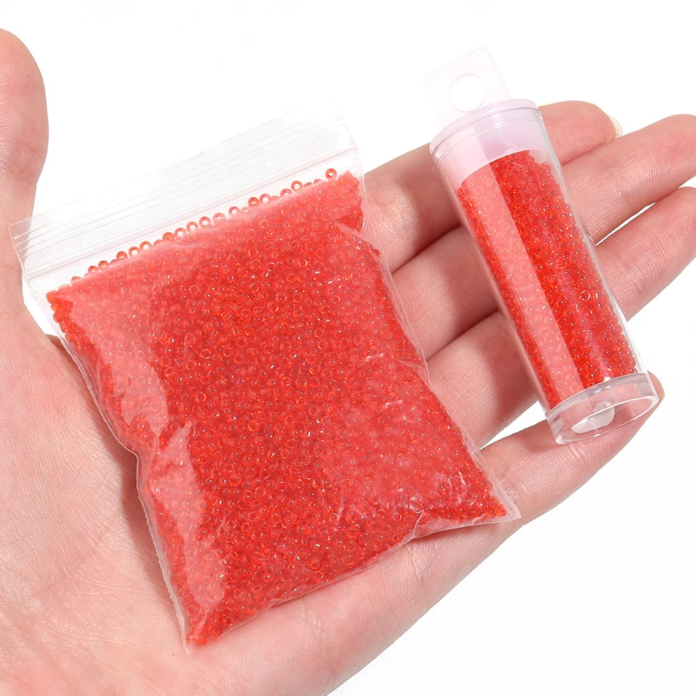 1130-5650pcs 2mm Transparent Seed Beads Uniform Round Spacer Glass Beads Czech Bead for DIY Earring Necklace Jewelry Making