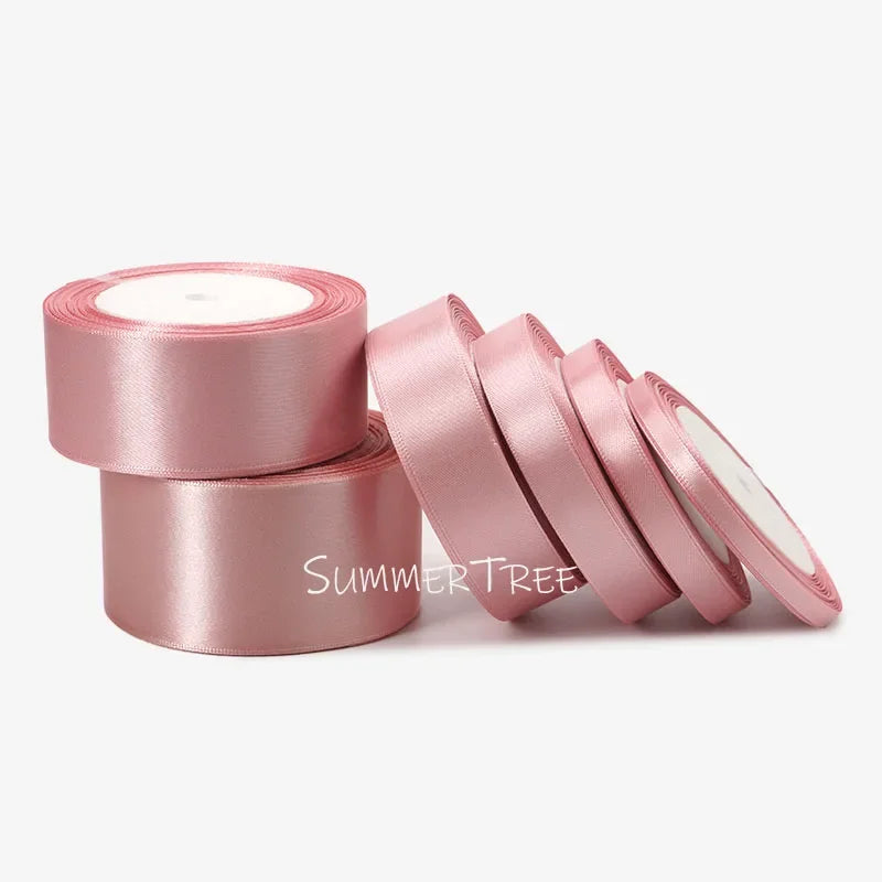 Satin Ribbon 25yards 6mm - 50mm Sash Gift Wrap Bow Handmade DIY Craft Halloween Christmas Wedding Birthday Party Decoration