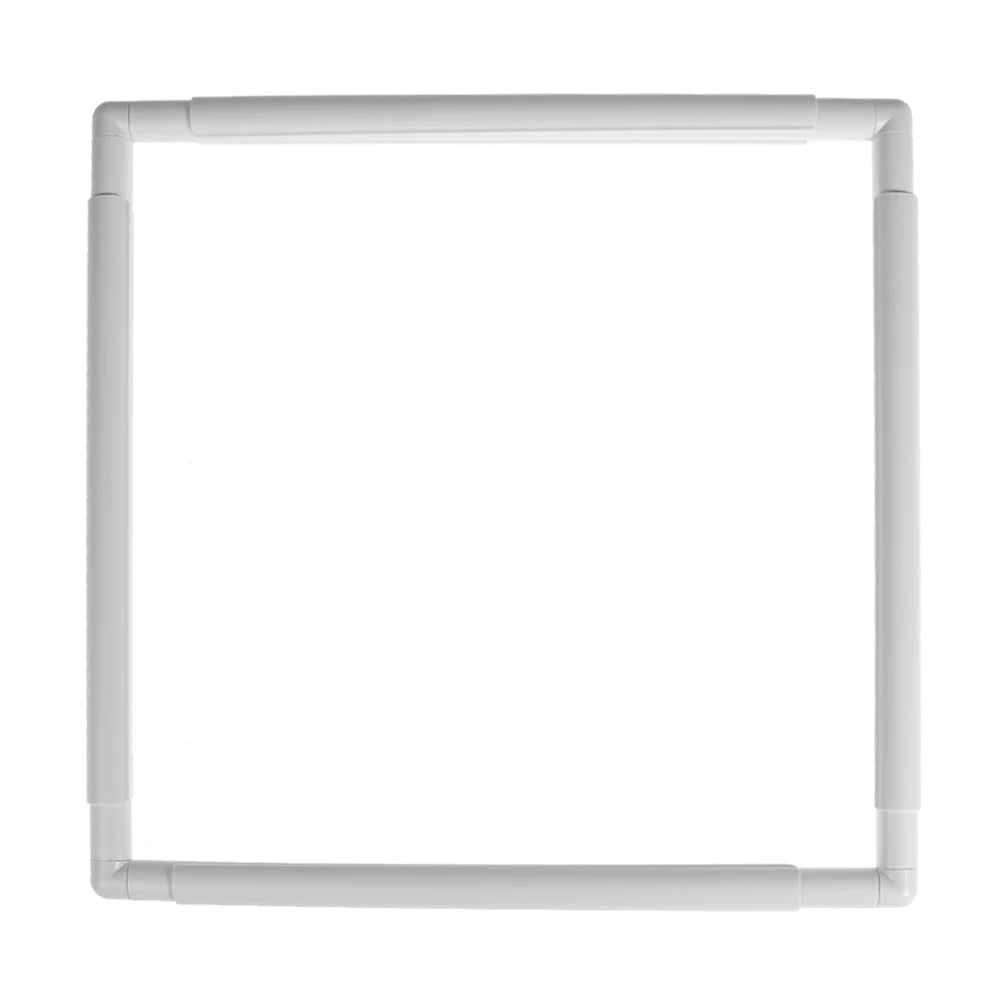 PP Cross Stitch Frame White Square Shape Quilting Frames DIY Craft Need Assembled for Cross Stitching Quilting for Sewing
