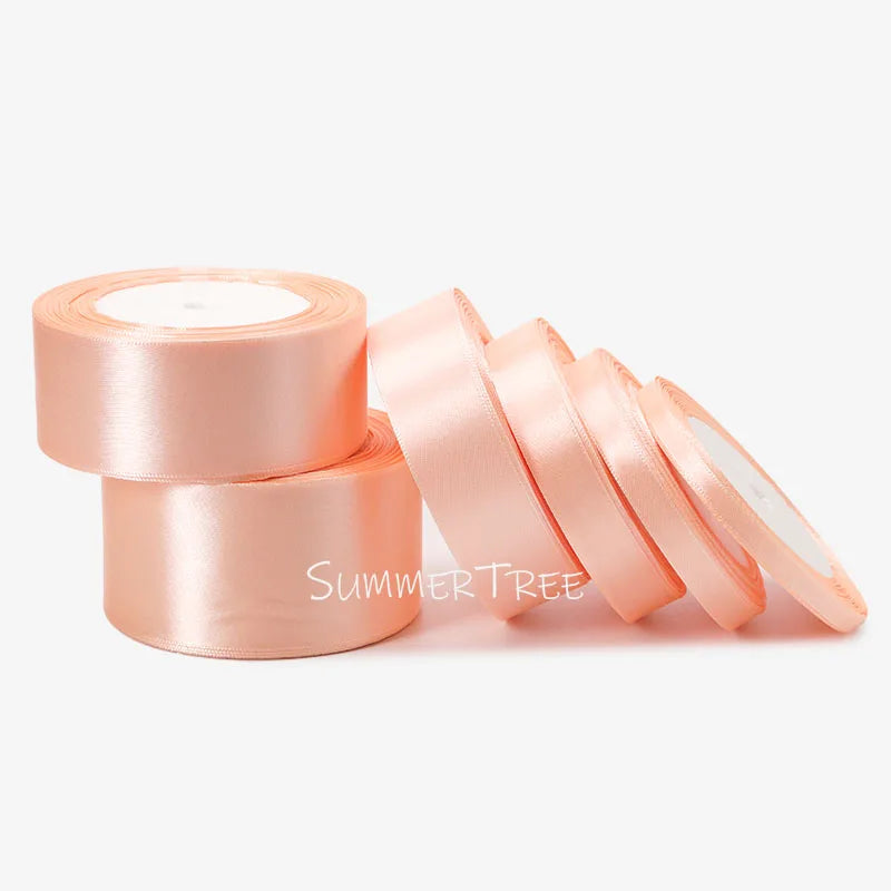 Satin Ribbon 25yards 6mm - 50mm Sash Gift Wrap Bow Handmade DIY Craft Halloween Christmas Wedding Birthday Party Decoration