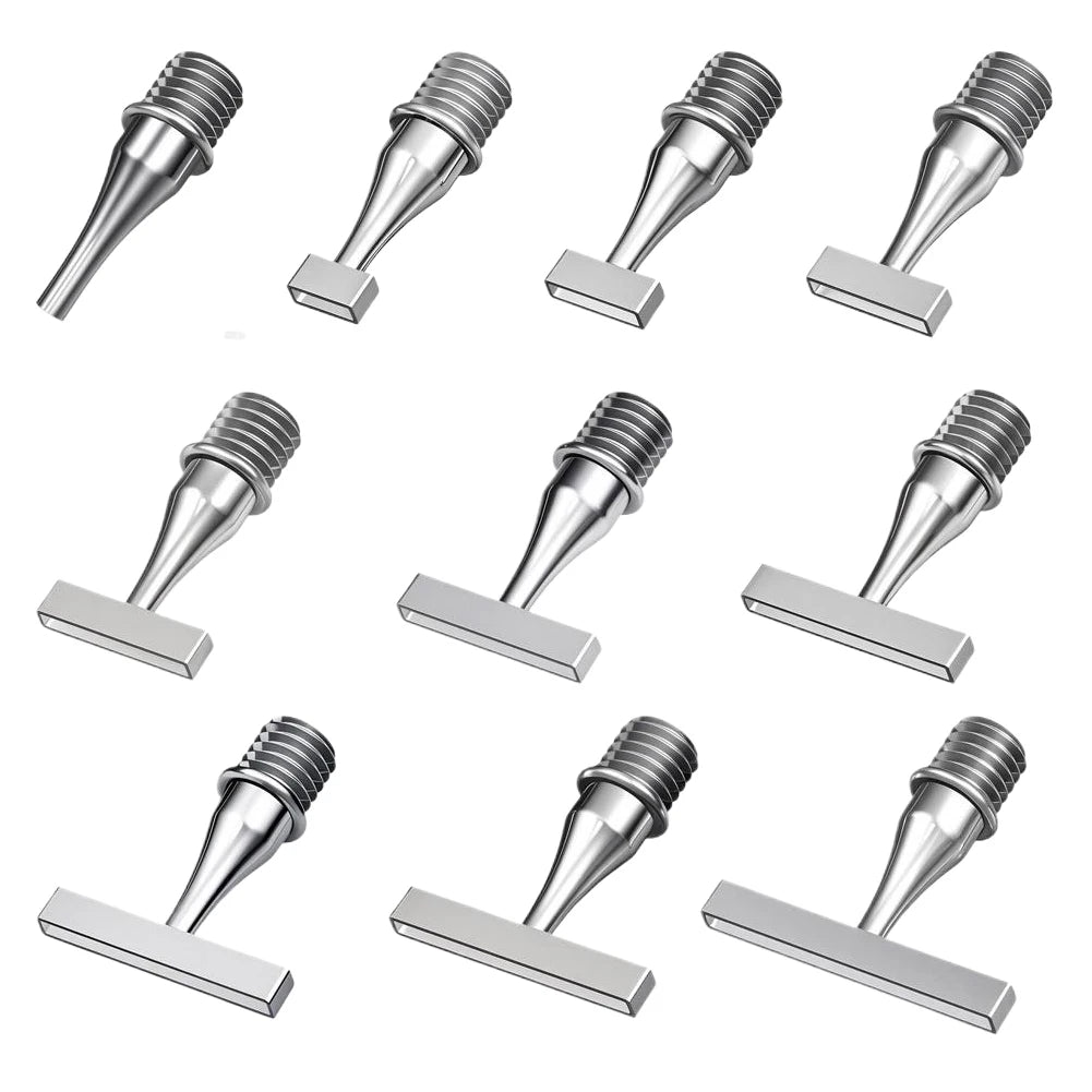 Resin Diamond Painting Pen Tip Multifunctional Stainless Steel Threaded Tip Stainless Steel Point Drill Pens Head for DIY Crafts