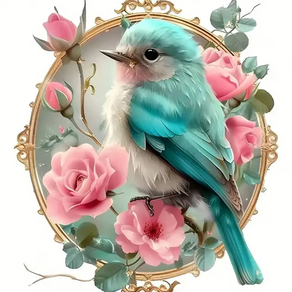 DIY Beads Embroidery Kit Hummingbird Animal 11CT Printed Canvas Cross Stitch Set Flower Artwork Sewing Supplies Handmade Gift
