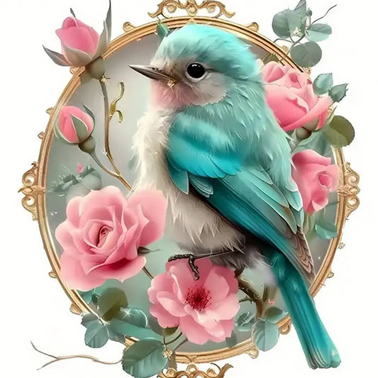 DIY Beads Embroidery Kit Hummingbird Animal 11CT Printed Canvas Cross Stitch Set Flower Artwork Sewing Supplies Handmade Gift