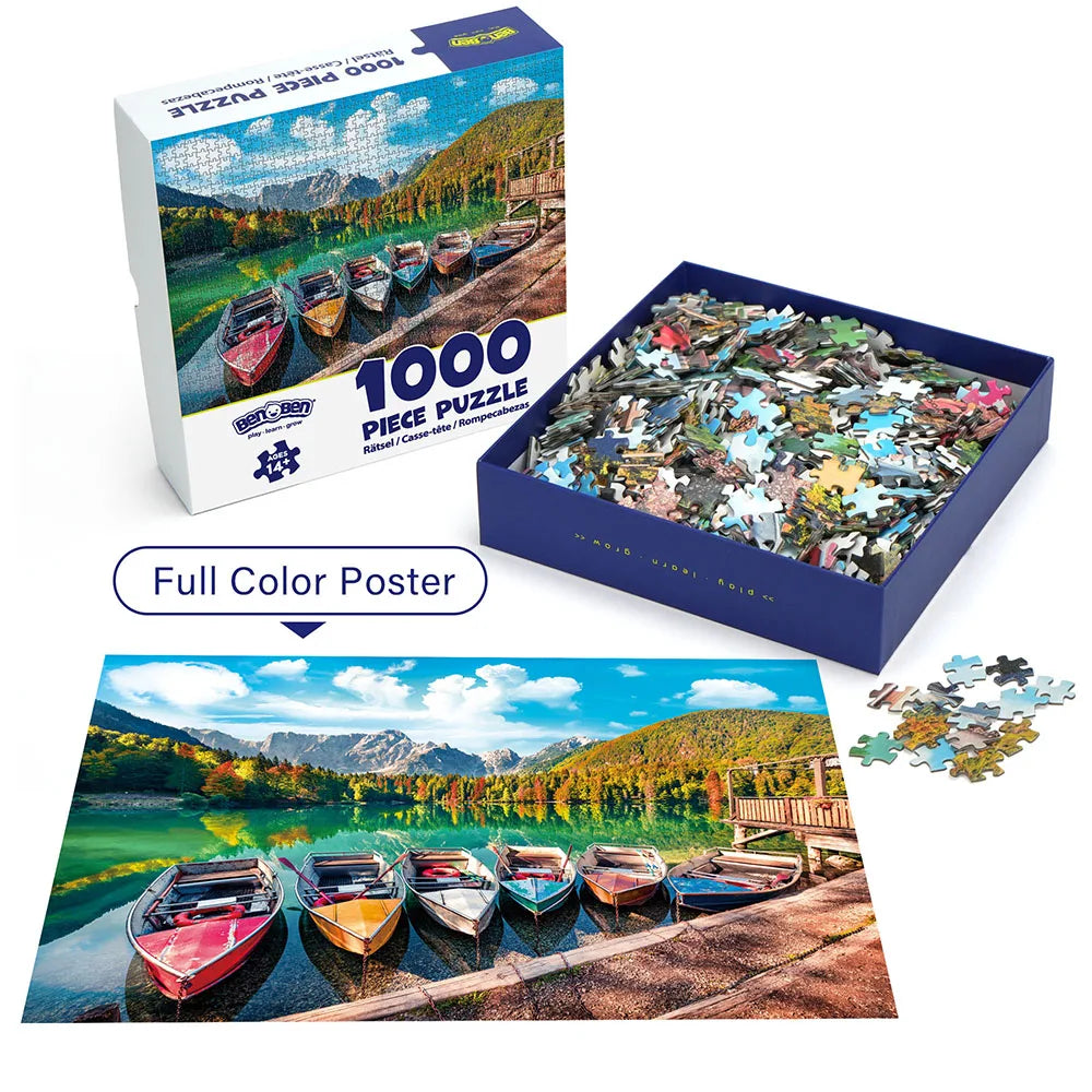 1000 Piece Jigsaw Puzzle For Adult Women Mens Christmas Thanksgiving Birthday Gifts Home Decoration Exercise Brain