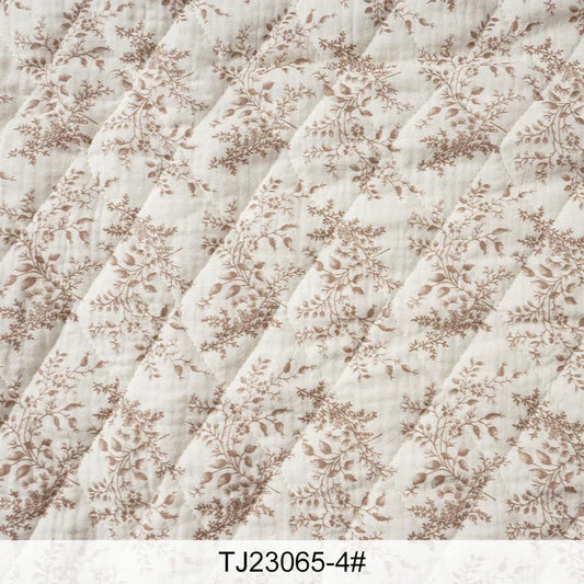 0.5m/1m/2m Pure Cotton Double-layer Crepe Thickened Quilted Cotton Fabric for Winter Coat Children's Clothing DIY Sewing Fabrics