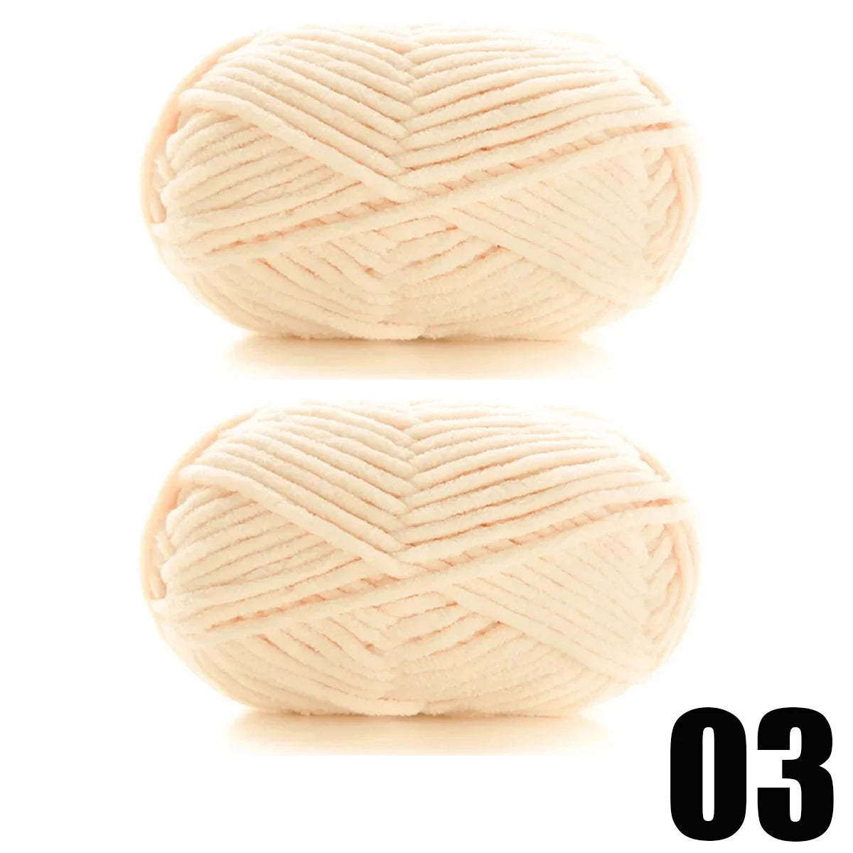 2pcsX50g Thick Velvet Yarn Handmade DIY Knitting Yarn Wool Line Scarf Hat Soft Chenille Yarn Knit Wol