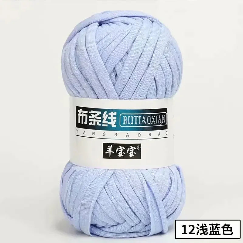 1Pc 100g T Shirt Thick Soft Cloth Yarn for Hand Knitting Crochet Woven Handbag Blanket Thick threads DIY mat slipper basket line