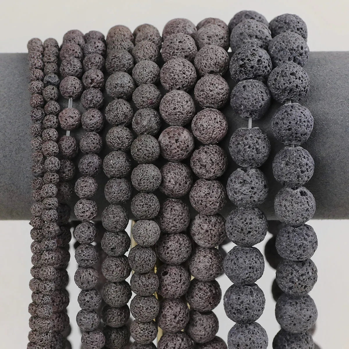 Natural Stone Beads 4 6 8 10 12mm Tiger Eye Amazonite Turquoises Agates Lava Round Spacer Beads For Jewelry Making DIY Bracelets