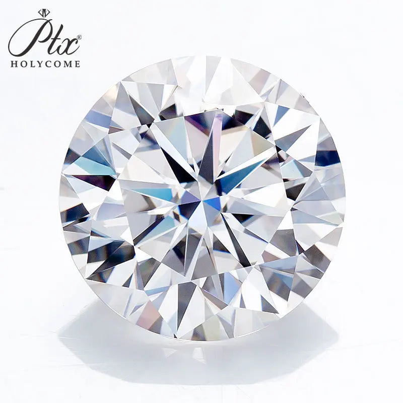 Moissanite Diamond Round Shape Brilliant Cut D/Black/Aqua Blue/Champagne Color GRA Certificate Jewelry Making Materials Beads