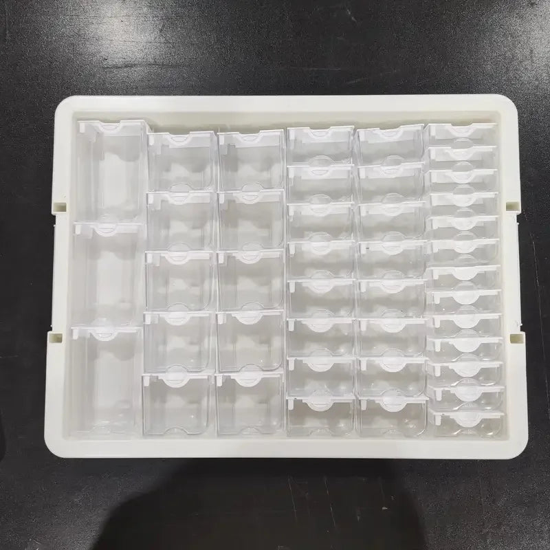 42/50/78 Grids Box Elizabeth Ward Bead Storage Portable Container Transparent Diamond Painting Plastic Storage Box