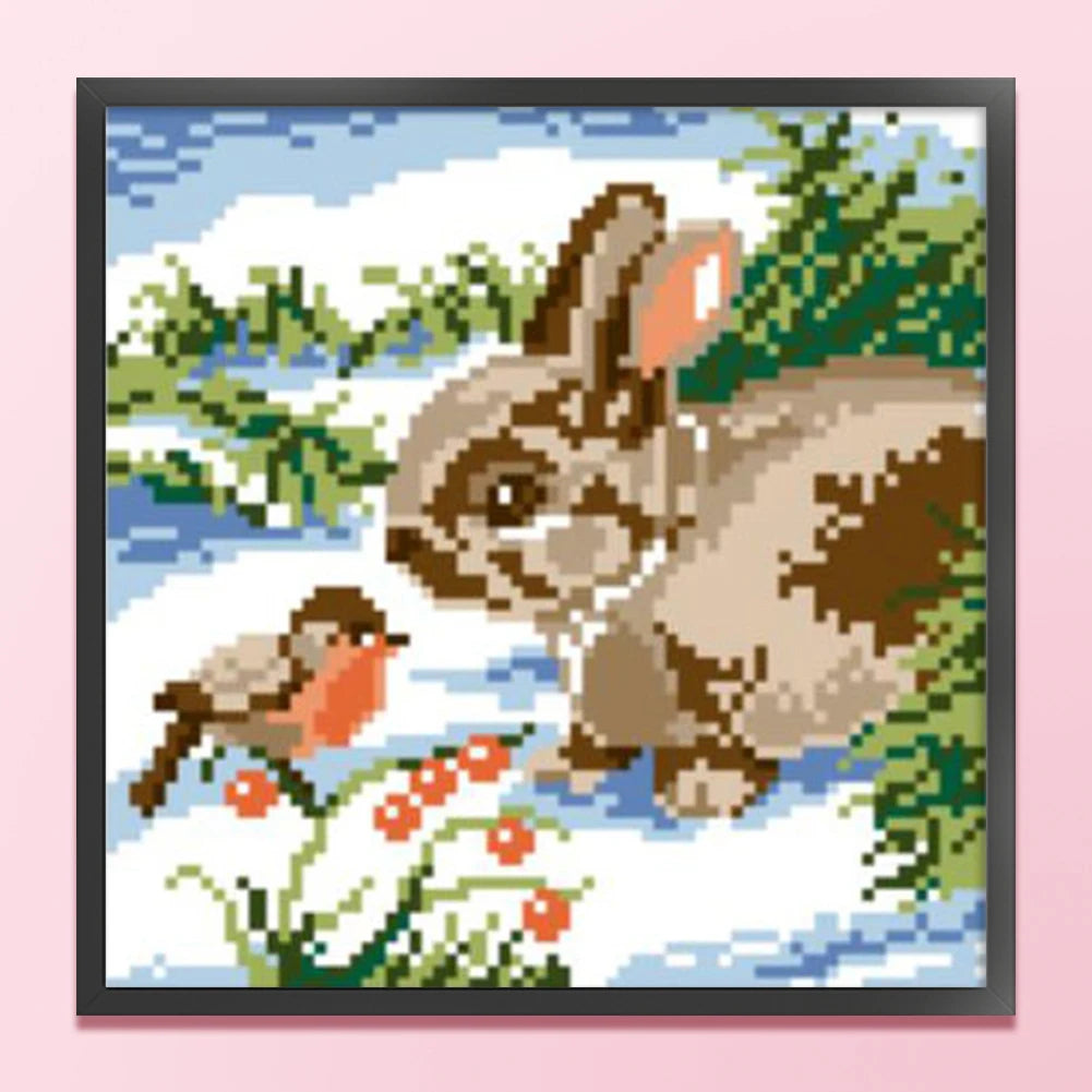 Partial Embroidery Bead Animal 9CT DIY Cross Stitch Kit for Living Room Bedroom