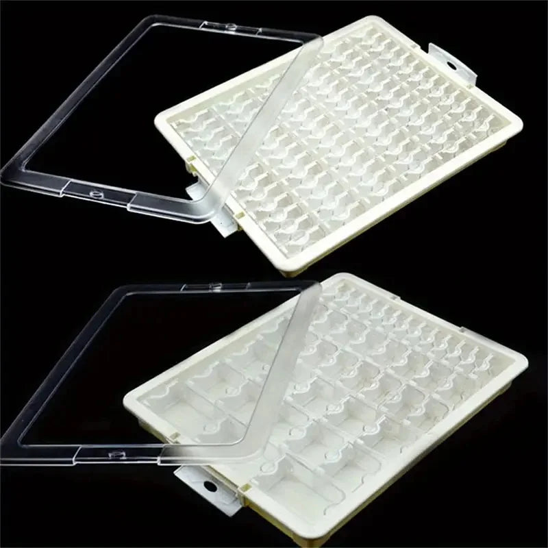 42/50/78 Grids Box Elizabeth Ward Bead Storage Portable Container Transparent Diamond Painting Plastic Storage Box