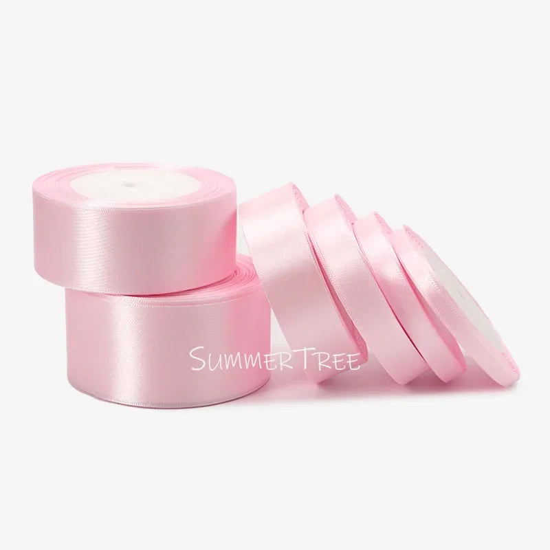 Satin Ribbon 25yards 6mm - 50mm Sash Gift Wrap Bow Handmade DIY Craft Halloween Christmas Wedding Birthday Party Decoration