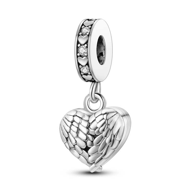 Abalorios de Circonita Cúbica + Atrapasueños Bohemio: Plata de Ley 925 de Amor, Compatible con Pulsera Original