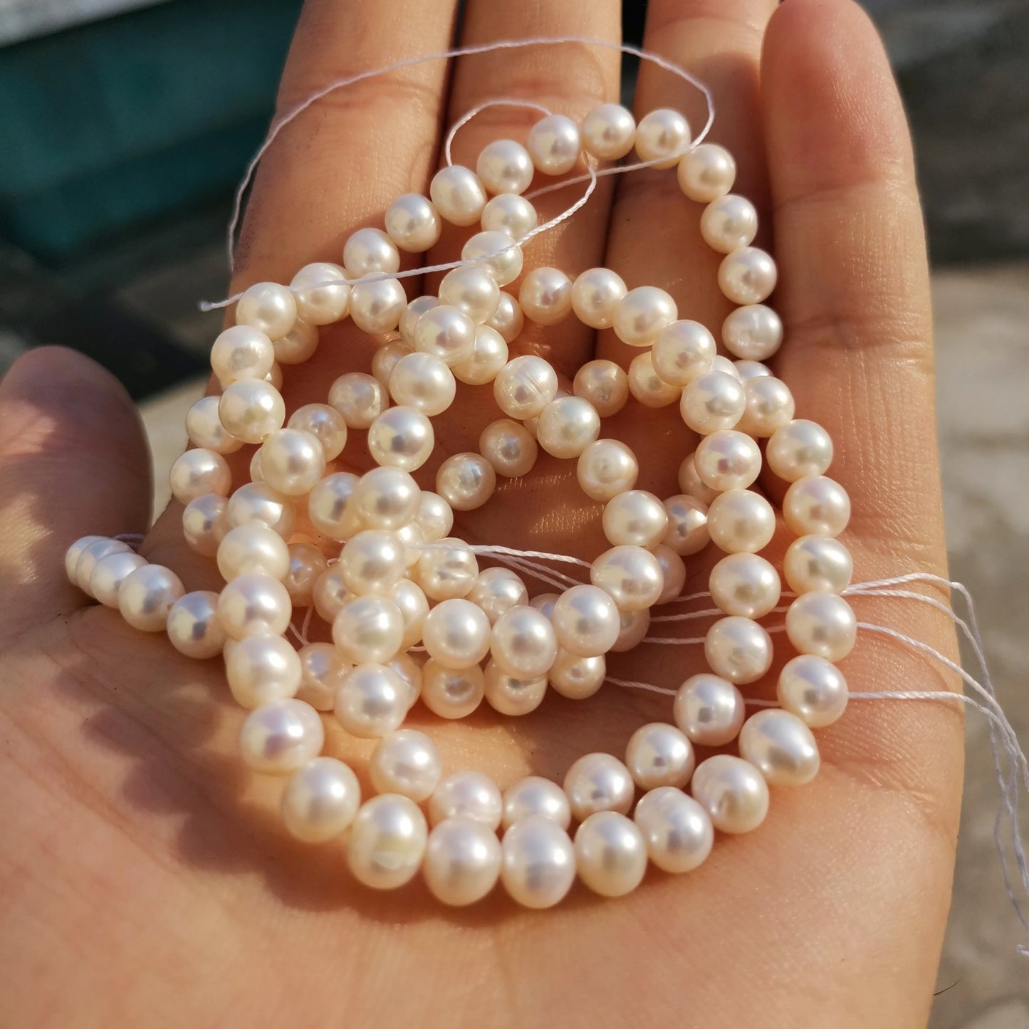 Natural Freshwater Pearls Beads High Quality Irregular Potato Shape Punch Pearls Beads For Jewelry Making DIY Necklace Bracelet