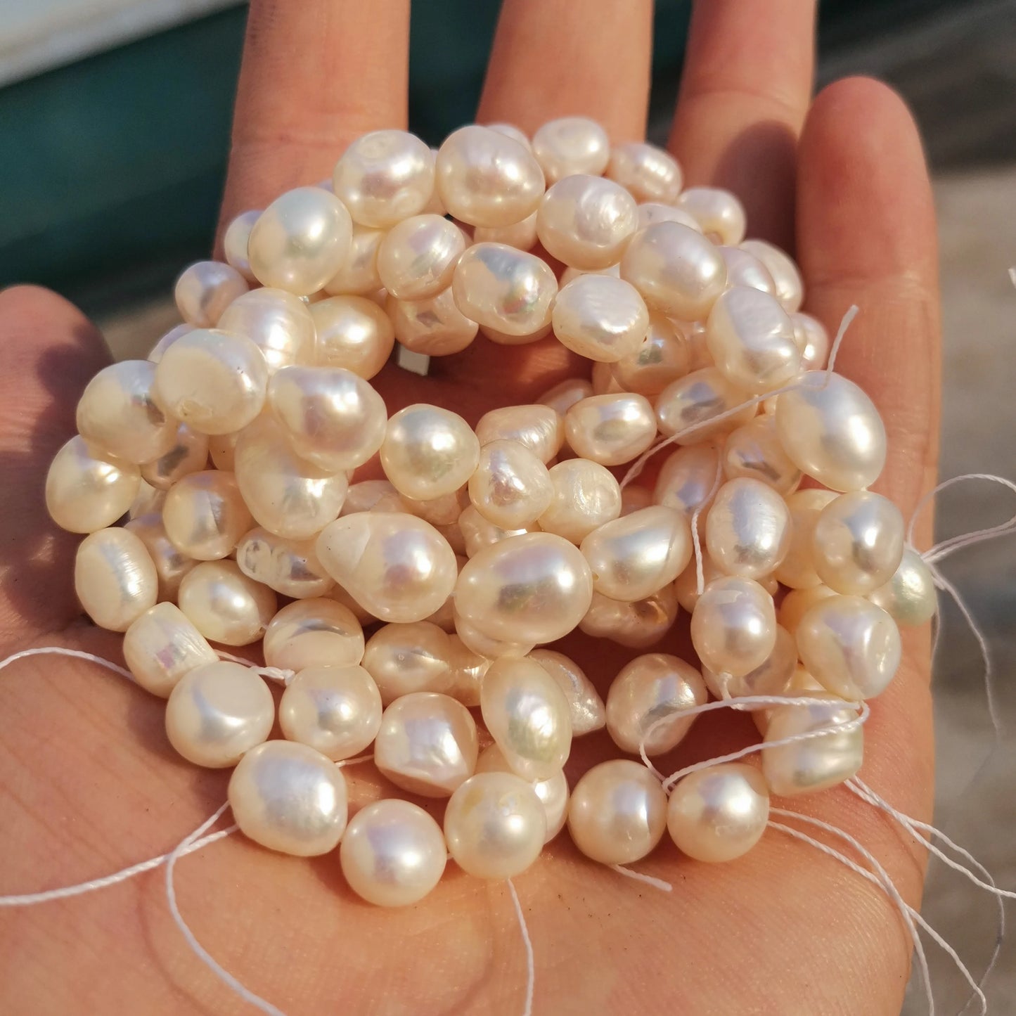 Natural Freshwater Pearls Beads High Quality Irregular Potato Shape Punch Pearls Beads For Jewelry Making DIY Necklace Bracelet