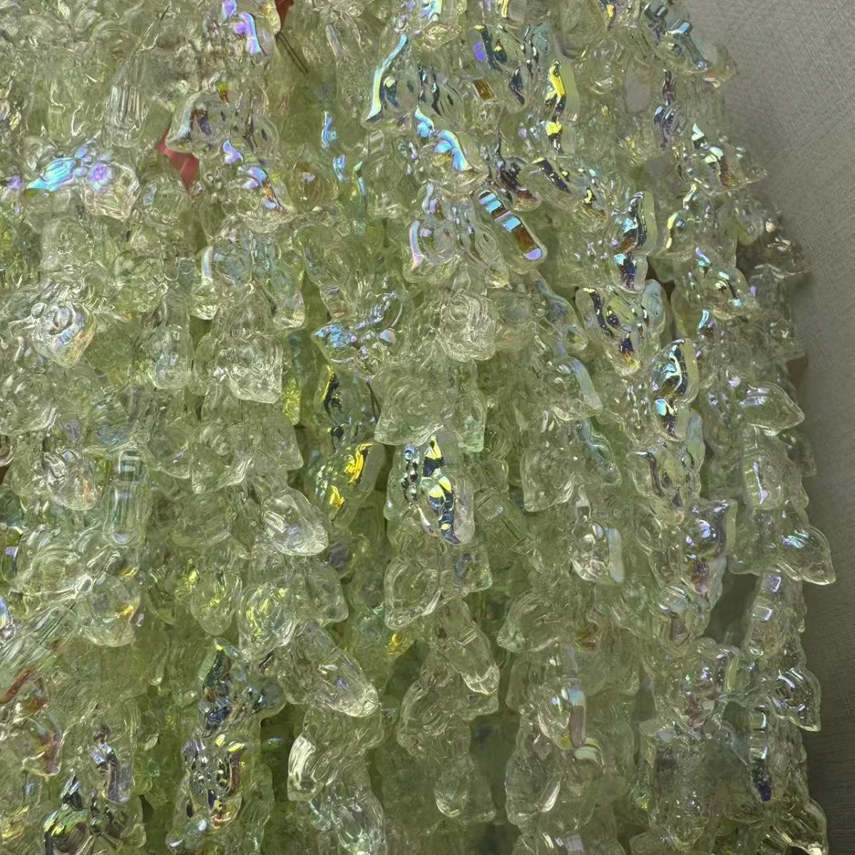 14MM Crystal Butterfly Beads Accessories for DIY Bracelet Necklace Earrings Hair Decorations Clothing Accessories