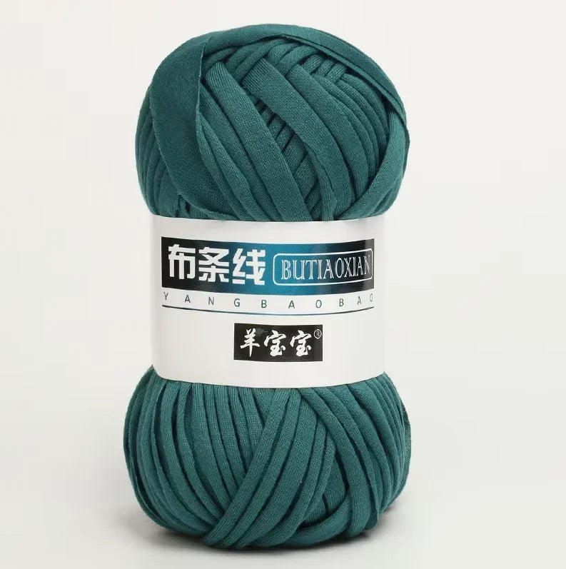 1Pc 100g T Shirt Thick Soft Cloth Yarn for Hand Knitting Crochet Woven Handbag Blanket Thick threads DIY mat slipper basket line