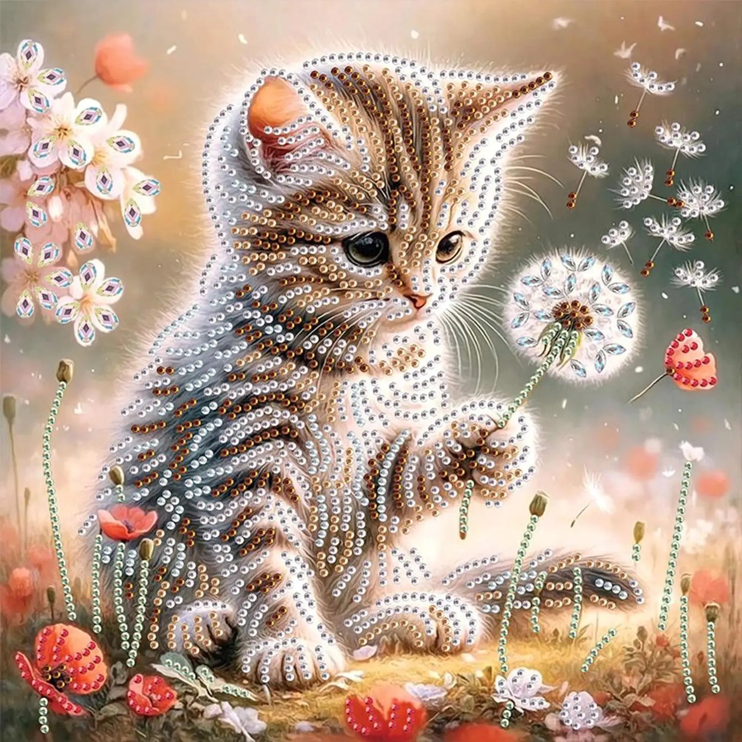 Animal 5D DIY Special Shape Crystal Partial Diamond Painting Kit Home Wall Decor