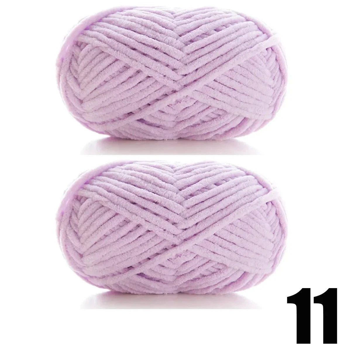 2pcsX50g Thick Velvet Yarn Handmade DIY Knitting Yarn Wool Line Scarf Hat Soft Chenille Yarn Knit Wol