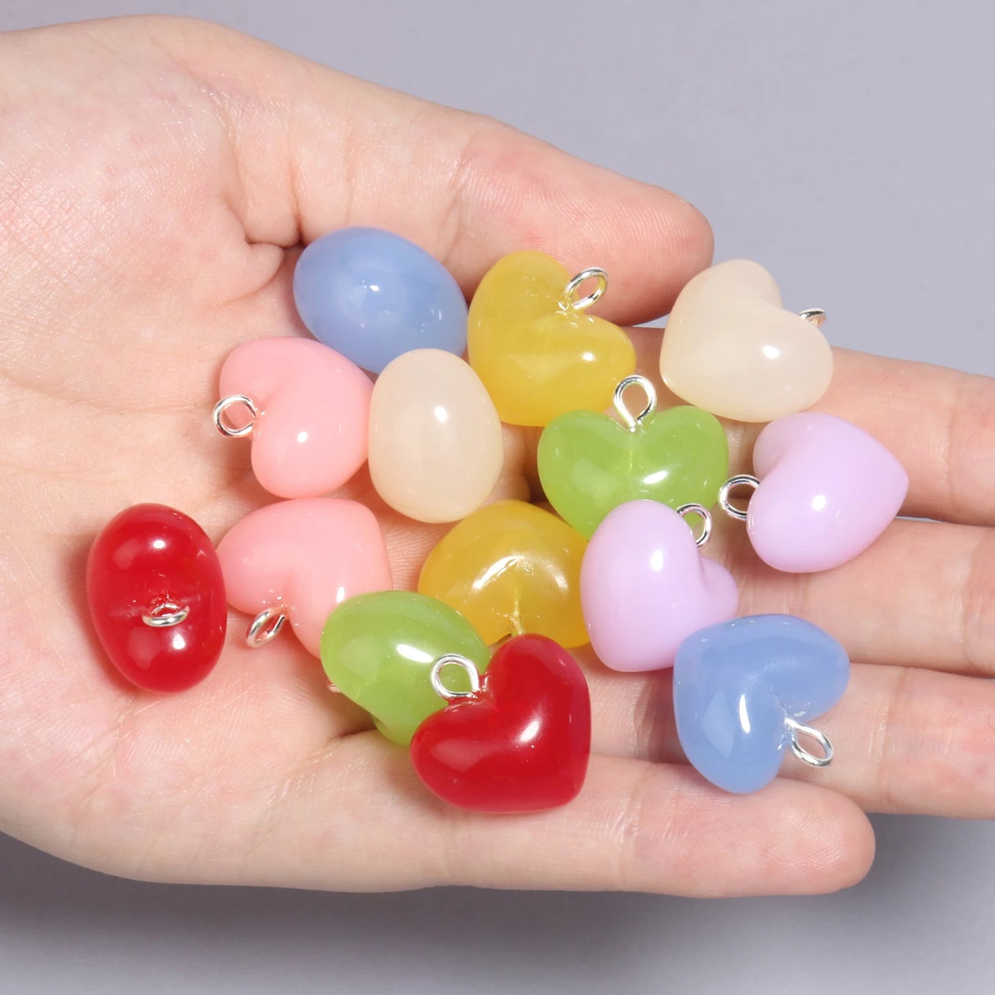 Colorful Star Charms Resin Candy Color Pendants Keychain Handmade Necklace Bracelet Jewelry Making DIY Craft Accessories 10pcs