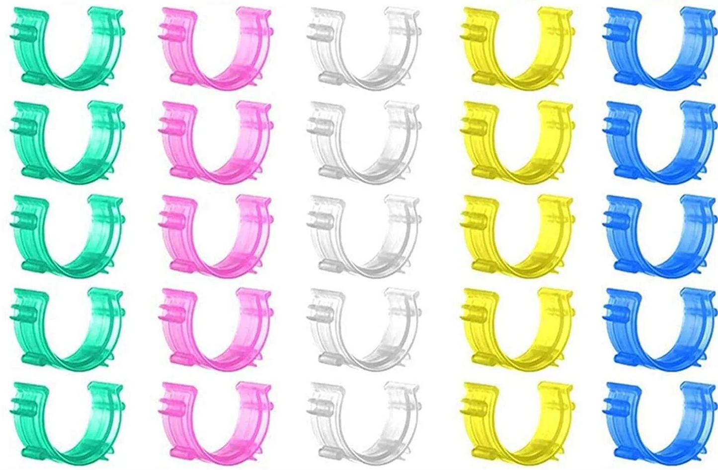10-50pcs Sewing Bobbin Clips Plastic Bobbin Holder Clamps Sewing Tool Accessory Prevent Thread Tails from Unwinding Spool Savers