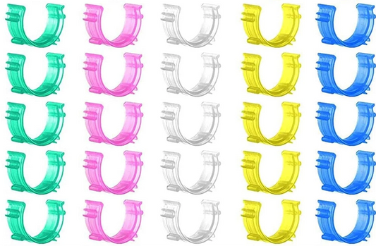 10-50pcs Sewing Bobbin Clips Plastic Bobbin Holder Clamps Sewing Tool Accessory Prevent Thread Tails from Unwinding Spool Savers