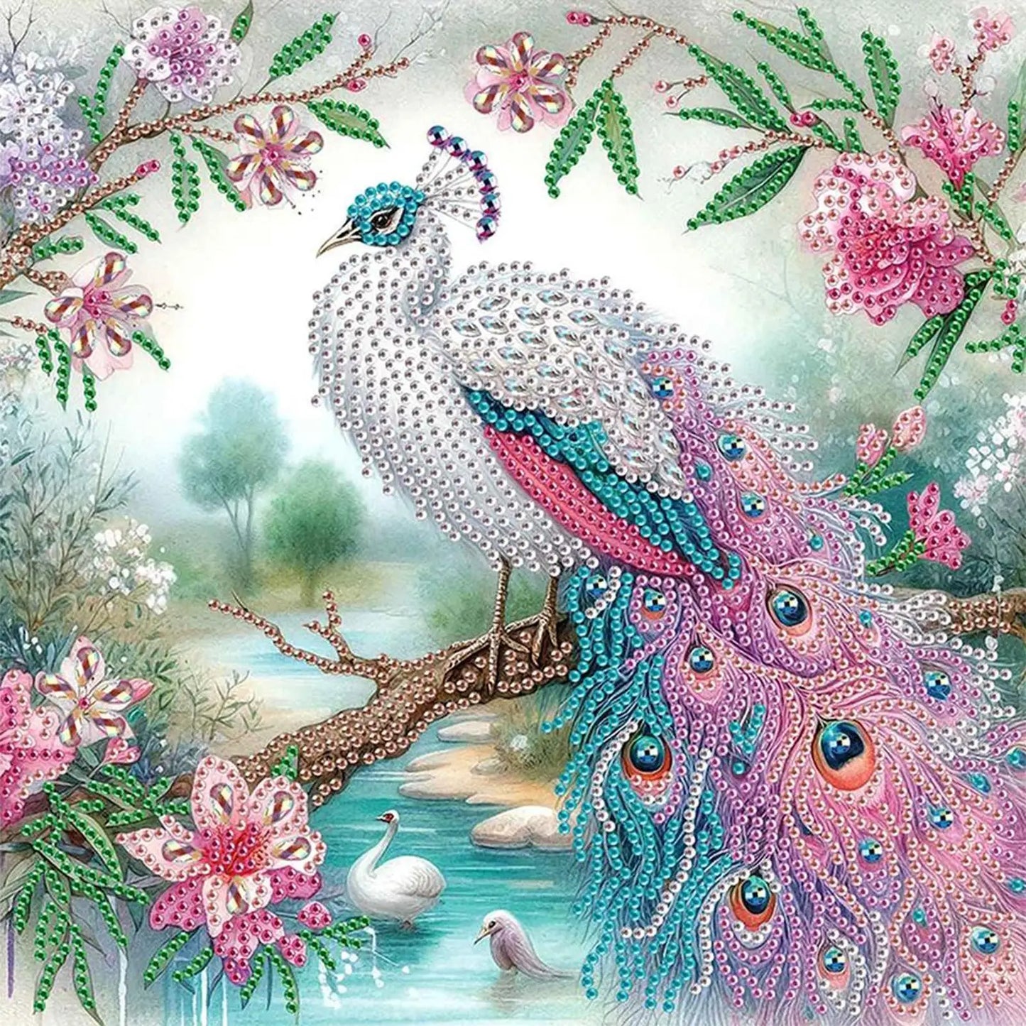 Animal 5D DIY Special Shape Crystal Partial Diamond Painting Kit Home Wall Decor