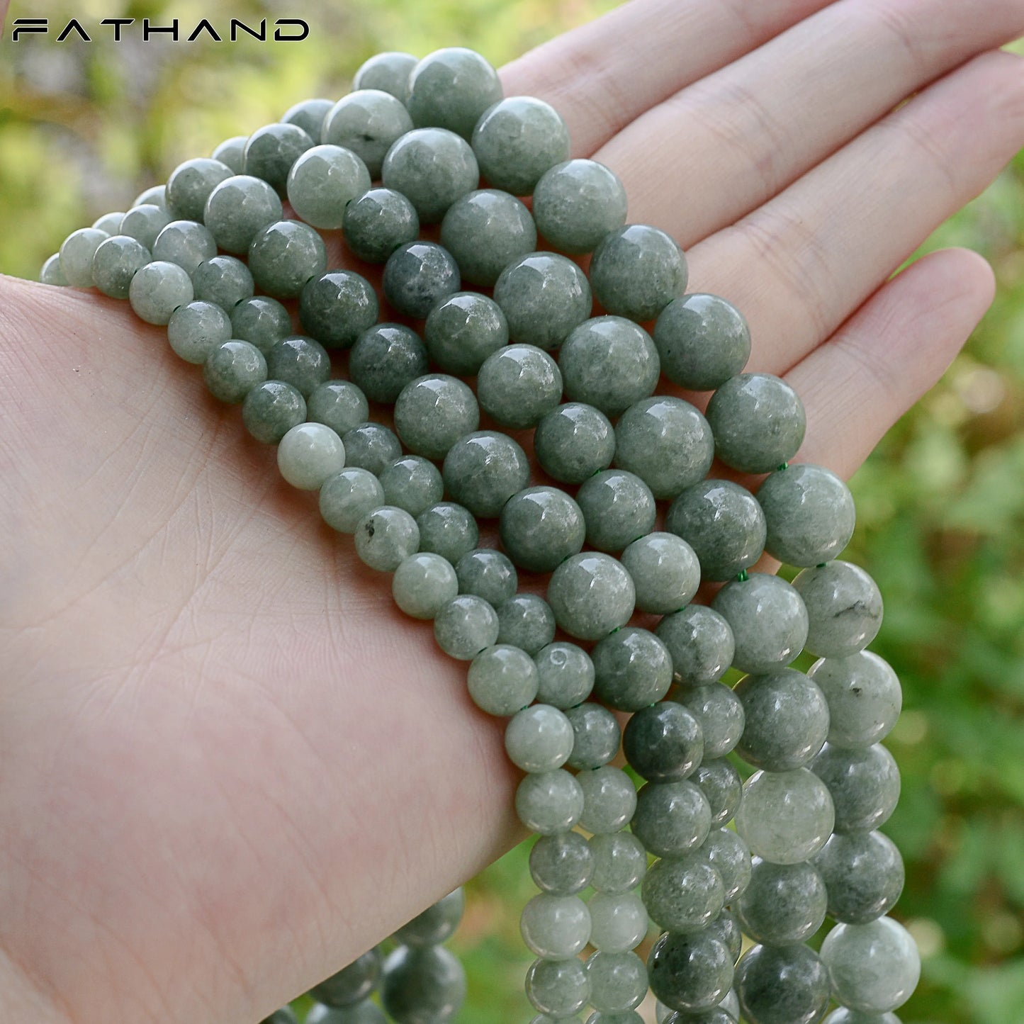 Natural Optimized Jades Jaspers Stone Beads Charm Round Smooth Bulk Spacer Beads For Jewelry Making DIY Bracelet 6/8/10mm
