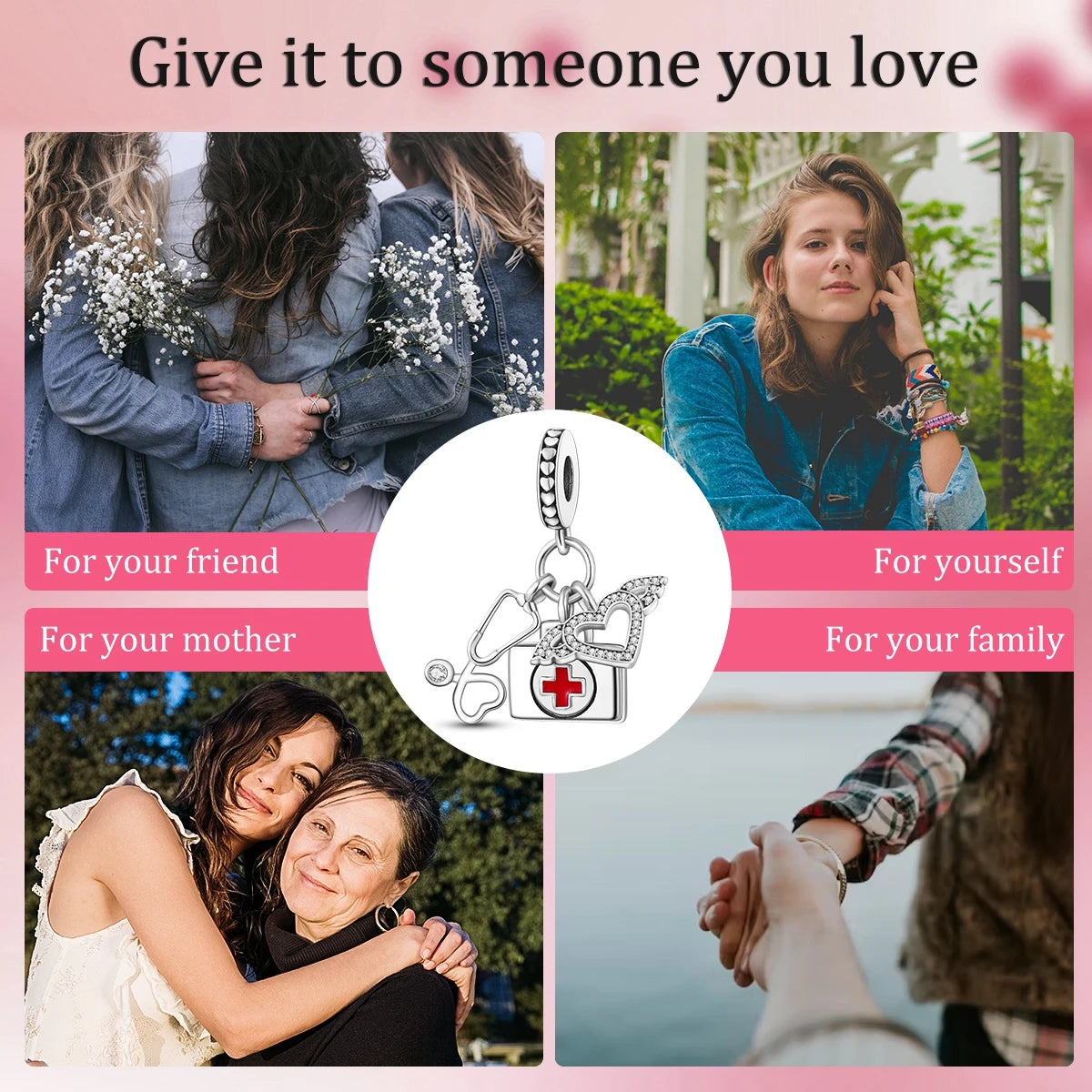 925 Sterling Silver First-aid Kit Household Item Series Charms Beads Fit Original Bracelets DIY Jewelry Accessory Gifts