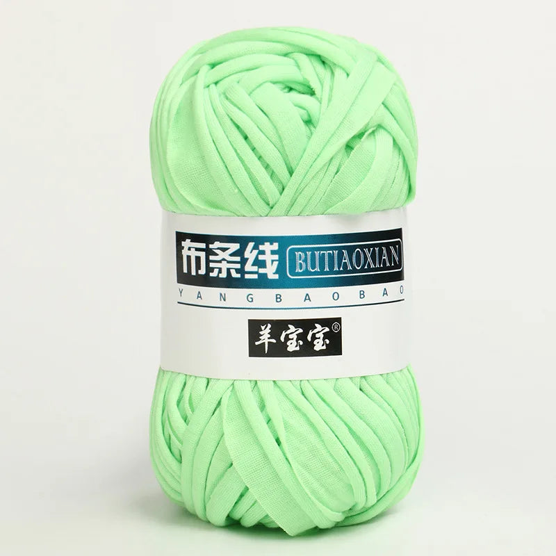 100g/pc Crocheting T Shirt Thick Soft Cloth Yarn for Hand Knitting Crochet Line Woven Handbag Blanket Thick Yarn Flat thread