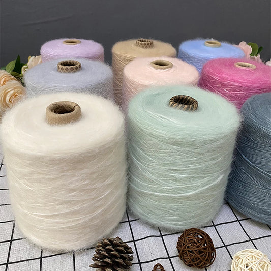 500G/PC Mohair Yarn High Quality Super Soft And Warm Baby Wool Crochet Yarn Anti-Pilling For Hand Knitting Scarves Sweaters Hats