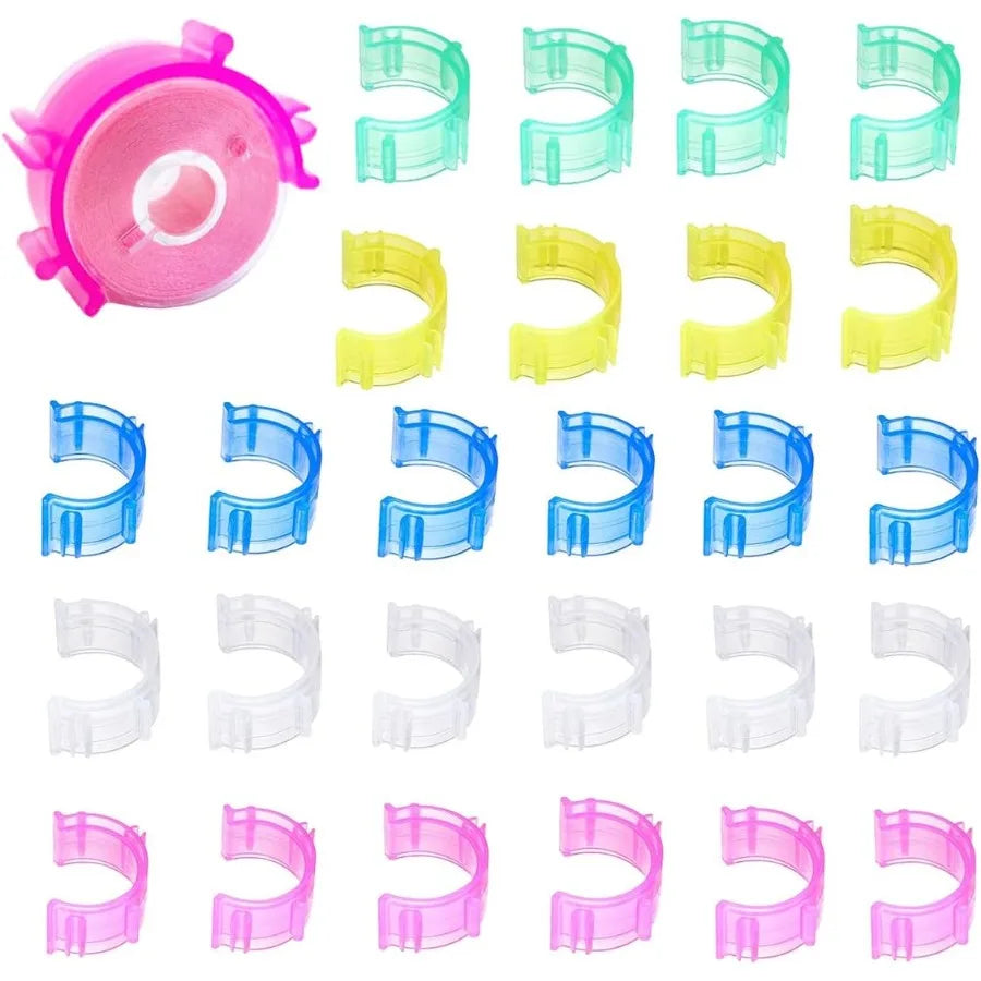 80Pcs/Pack Colorful Sewing Bobbin Small Clips Sewing Tool Accessory Thread Clips Holder Tool for Craft and Home Use Ideal for O
