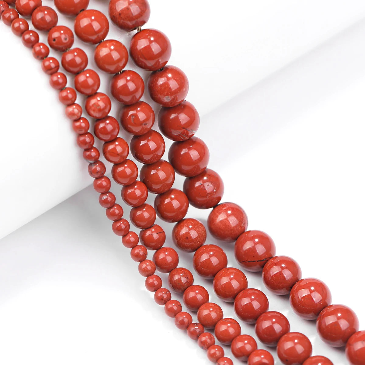 Natural Red Jasper Round Loose Beads  Strand 4 6 8 10 12MM Pick Size For Jewelry Making Bracelet Necklace Handmade Fait main per