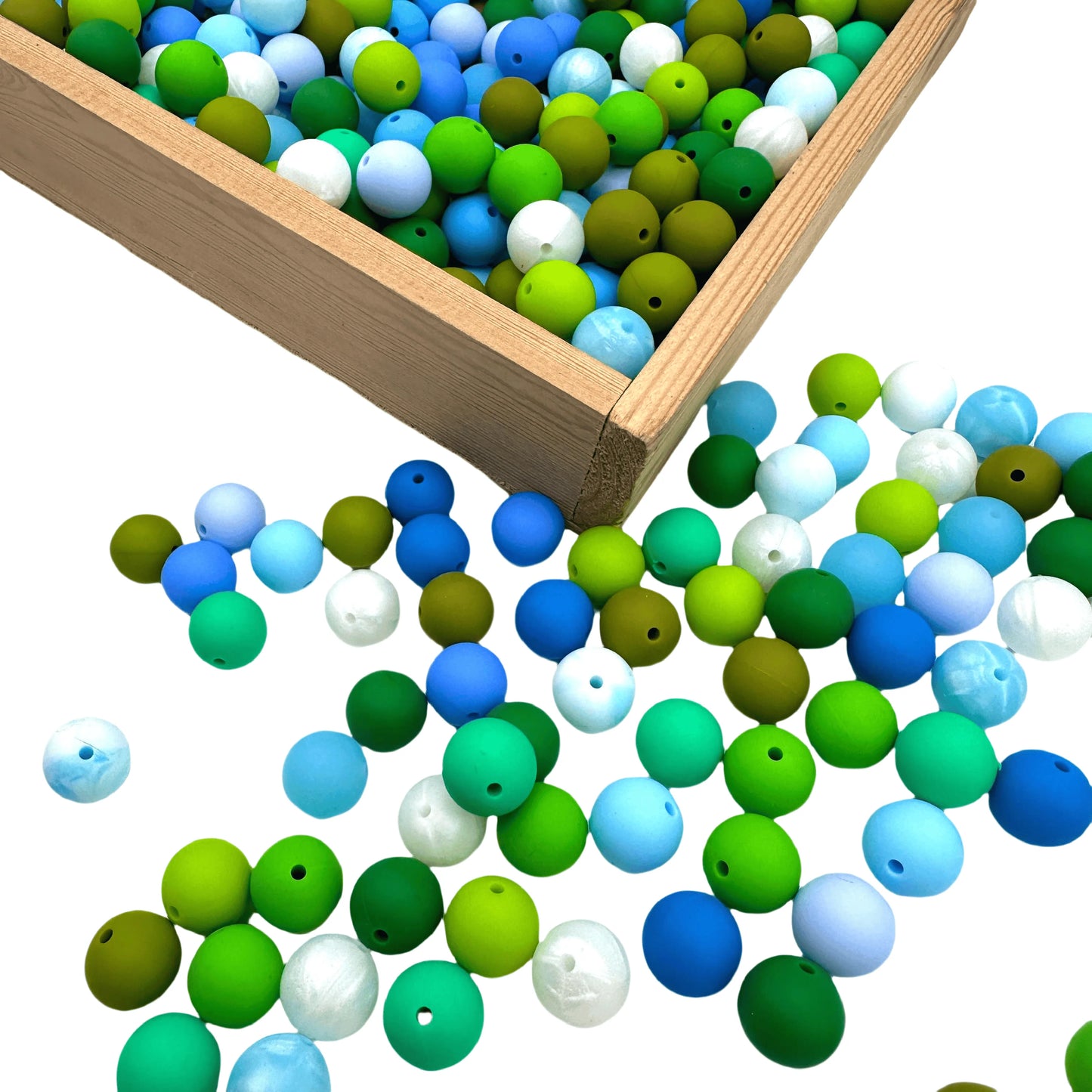 120pcs 15mm round silicone beads mixed focal beads silicone pen beads DIY handmade necklace  keychain beads jewelry beads