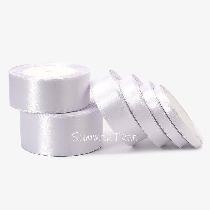 Satin Ribbon 25yards 6mm - 50mm Sash Gift Wrap Bow Handmade DIY Craft Halloween Christmas Wedding Birthday Party Decoration