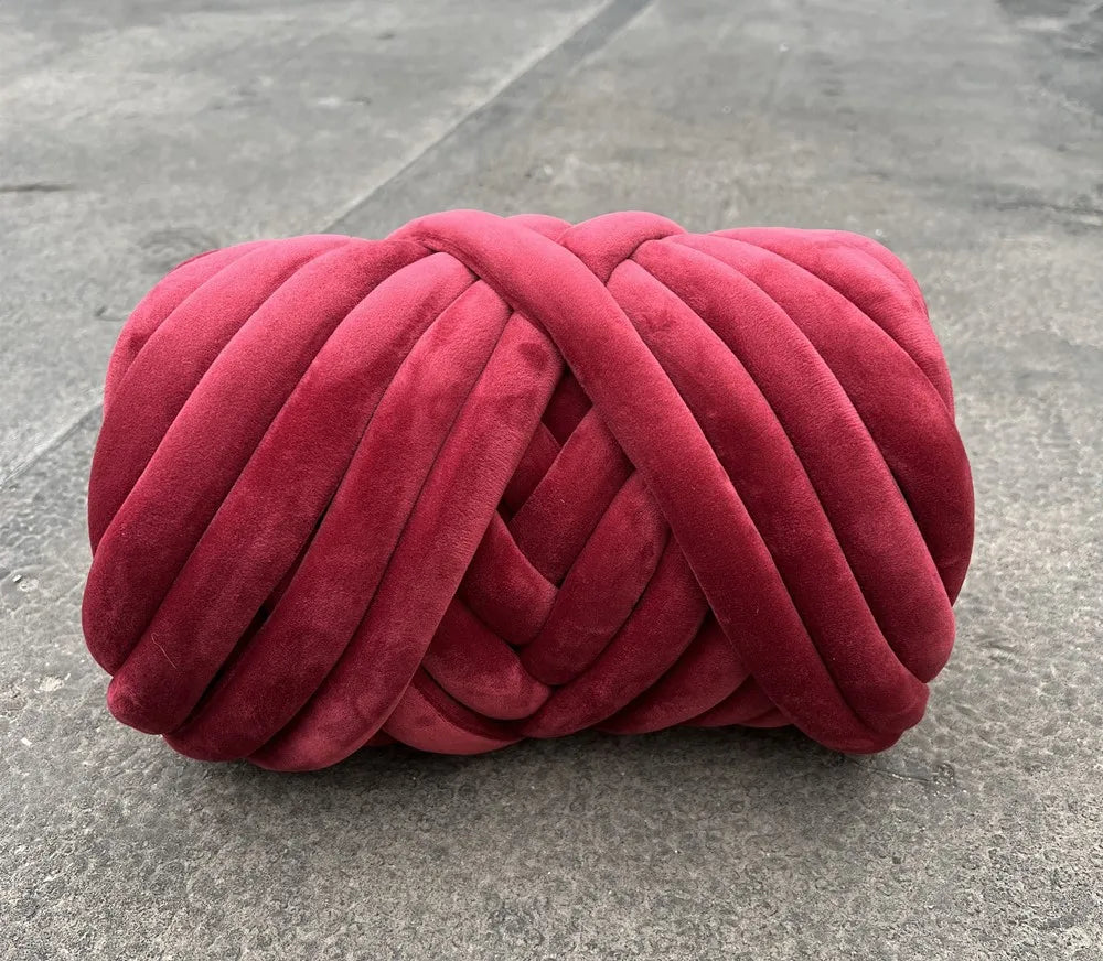 1KG 1000G Super Velvet Chunky Yarn Thick Bulky Giant Thread White Bag for Hand Knitting DIY Arm Soft Big Blanket Carpet 자이언트얀