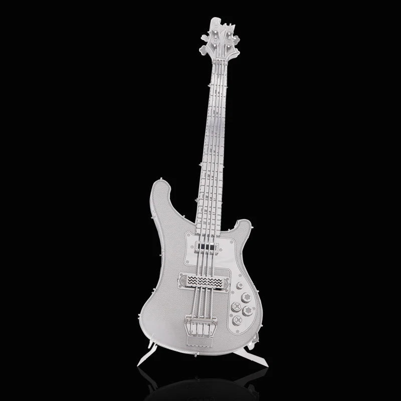 bass guitar 3D Metal Puzzle DIY Model Building Kit Adult Toys Birthday Gift