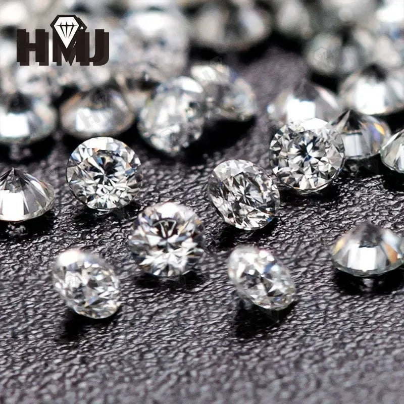 Loose Moissanite Stone Small Size Round Shape 0.8-2.9mm 1.0 Carat D Color VVS1 Clarity Excellent Cut for Jewelry Making Beads