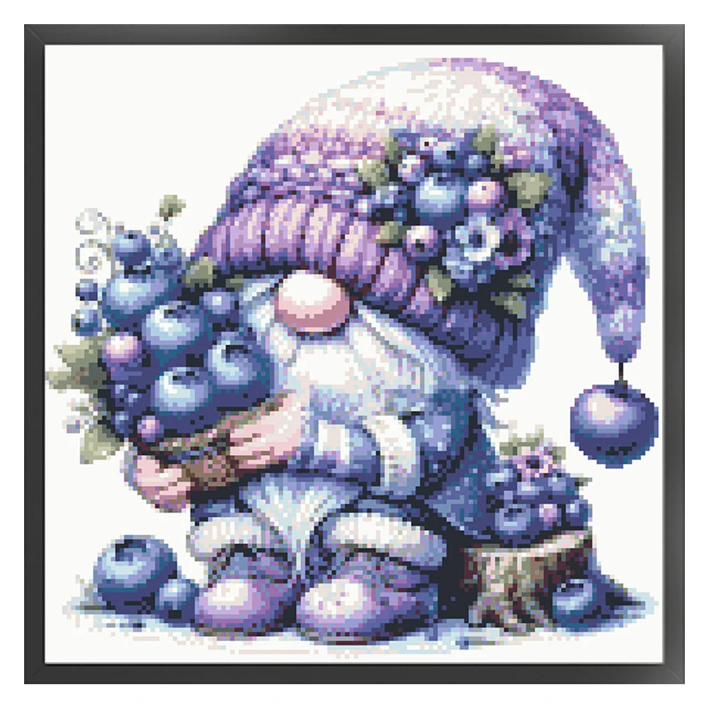 Partial Embroidery Beads Printed 9CT Gnome Cross Stitch Kit Home Decor