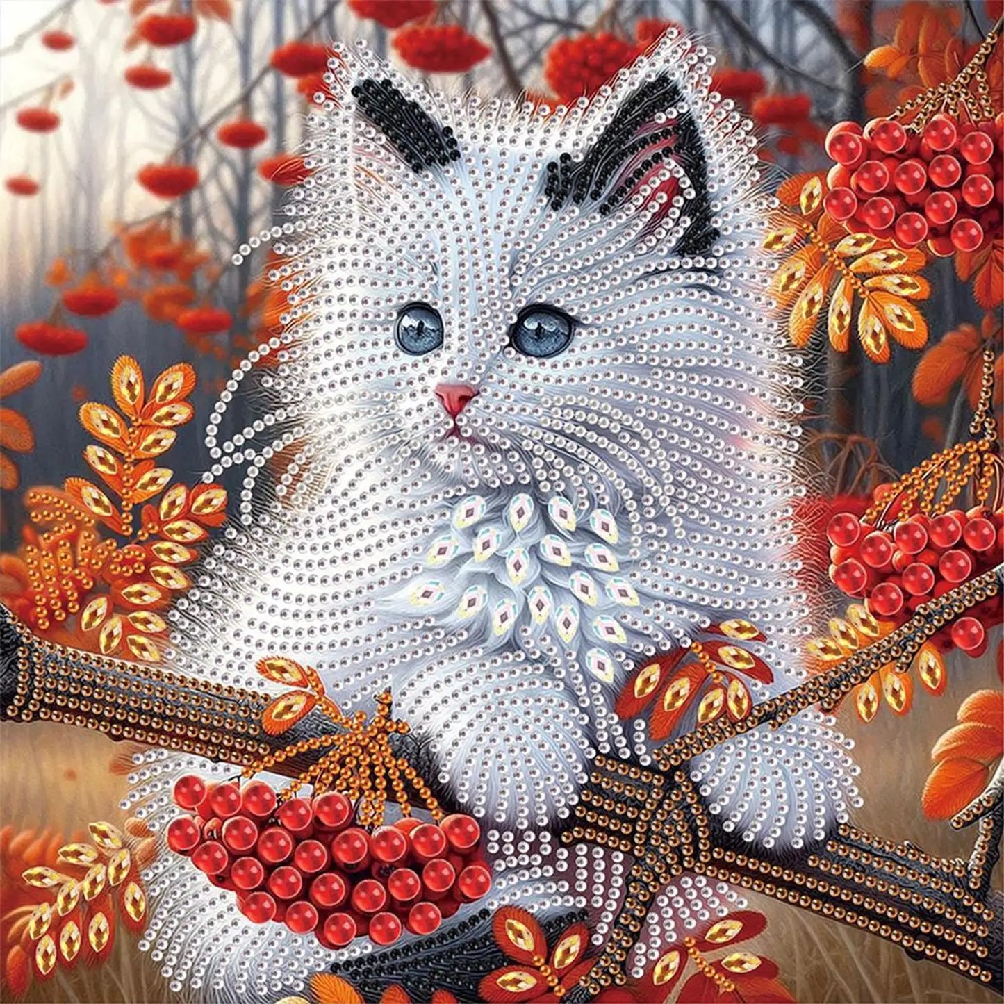 Animal 5D DIY Special Shape Crystal Partial Diamond Painting Kit Home Wall Decor